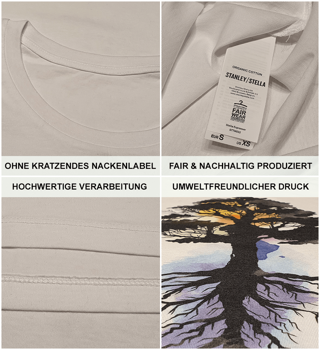 Make Nature great again Tree - Damen Premium Bio Shirt