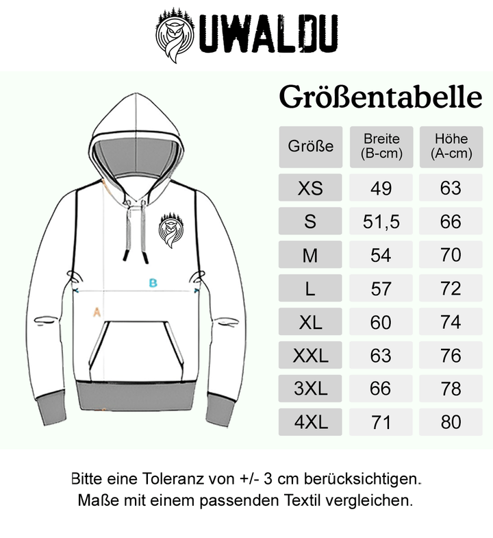 Heulender Wolf mit Wald - Unisex Basic Bio Hoodie
