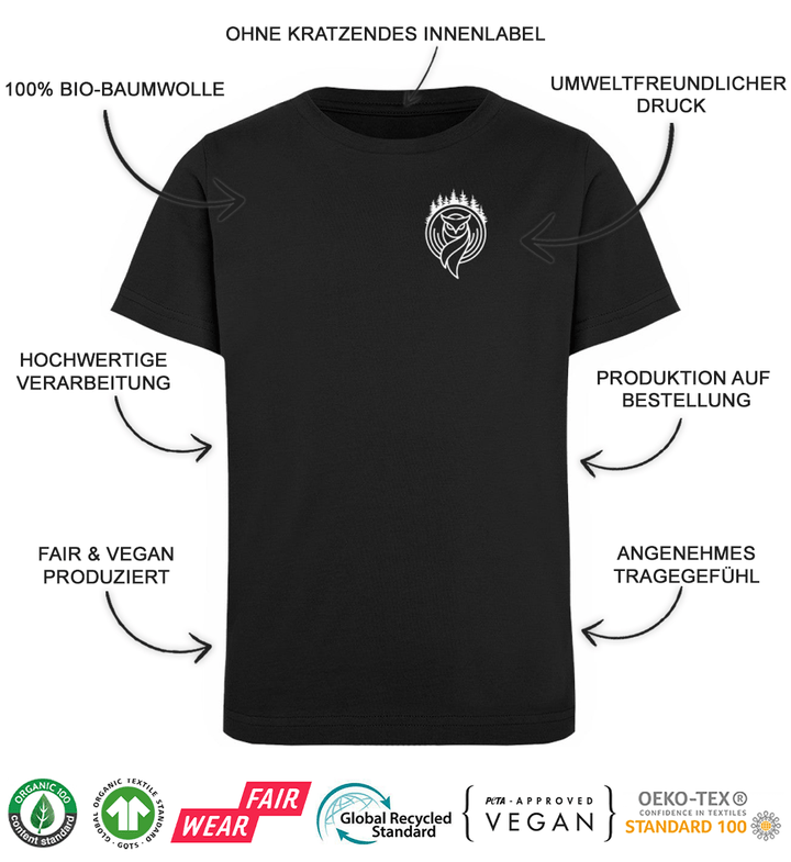 Hexagon Wald - Kinder Bio T-Shirt