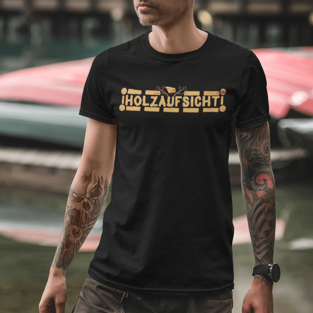 Holzaufsicht - Herren Premium Bio Shirt