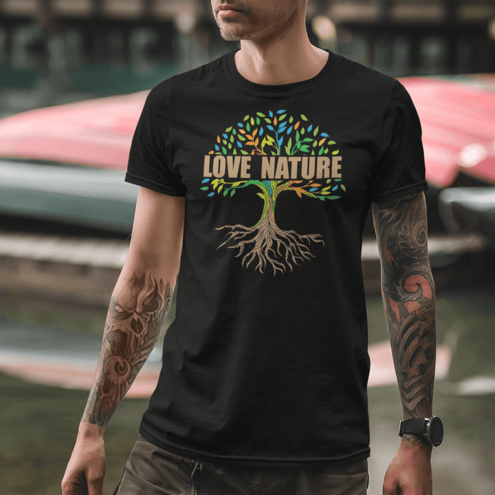 Love Nature Tree - Herren Premium Bio Shirt