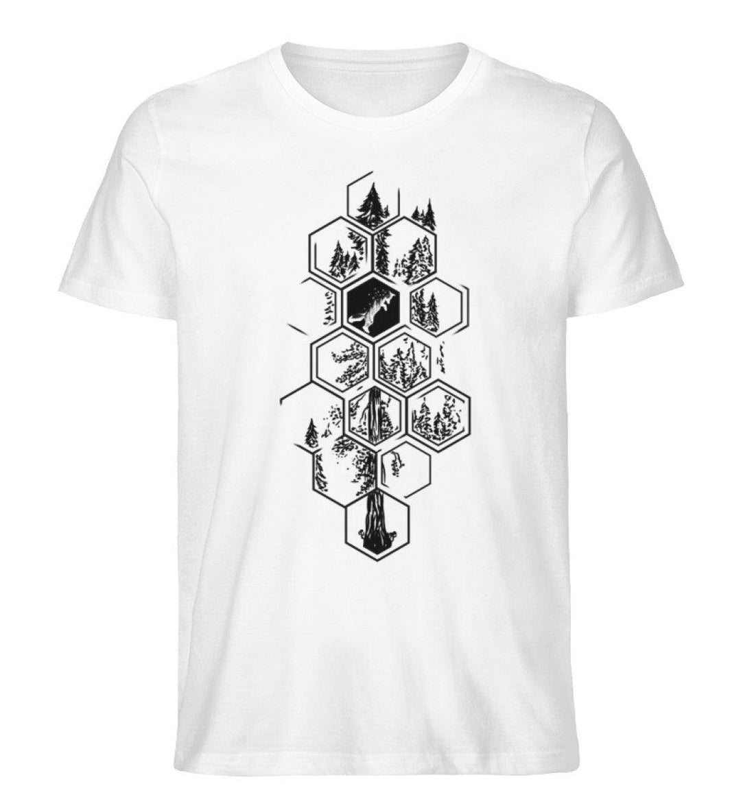Hexagon Wald - Herren Premium Bio Shirt